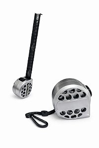 Trena de Aço Inox Tática 5m x 25mm – Design Vazado com Mosquetão