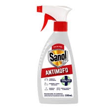 Antimofo Sanol Spray 330ml - Elimina Fungos, Bactérias e Mau Cheiro