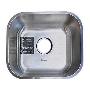 CUBA DE ACO INOX 201-0984-400X340X170MM ESPESSURA 0.7MM ESCOVADO