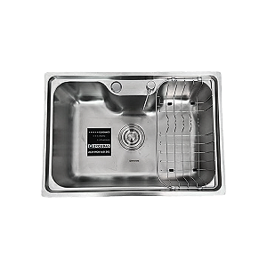 CUBA DE ACO INOX 201-0934- 620X430X210MM ESPESSURA 0,8MM