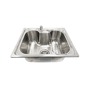 CUBA DE AÇO INOX 304-0973-500X400X200MM ESPESSURA 0,7MM