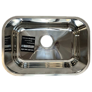 CUBA DE ACO INOX 304-0923- 470X305X170MM ESPESSURA 0.7MM ACABAMENTO POLIDO