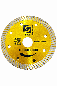 DISCO DIAMANTADO 110X20X1.8X10MM TURBO OURO
