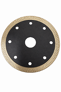 DISCO DE CORTE DIAMANTADO PORCELANATO 110X20X1.2X10MM TURBO REDE PRETO