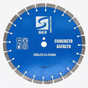 Disco de corte 350mm para concreto e asfalto