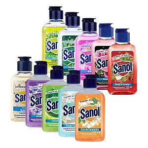 Limpador Concentrado de Superfícies Sanol 120ml