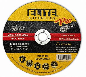 Disco De Corte Aço Inox Ferro 180x3,0x22,23mm