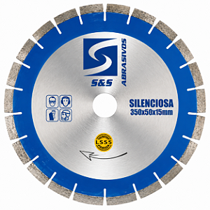 DISCO DE CORTE DIAMANTADO LSS5 SILENCIOSO SEGMENTADO 350mm - S&S