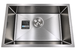 CUBA INOX 201 - 650X450X200MM ESPESSURA 0.8MM ACABAMENTO ESCOVADO