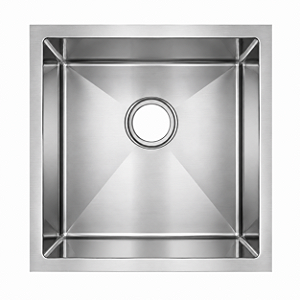 CUBA INOX 201 - 440X440X215MM ESPESSURA 0.8MM ACABAMENTO ESCOVADO