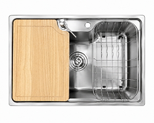 CUBA INOX 304 GOURMET - 620X430X210MM ESPESSURA DE 0,8MM ACABAMENTO ESCOVADO