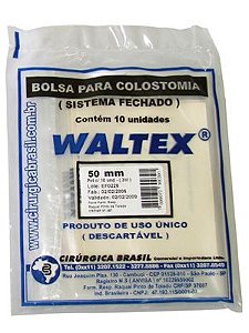 Bolsa Colostomia Waltex   50 mm C/10 unidades