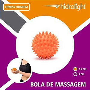 Bola de massagem 7,5cm laranja neon Hidrolight