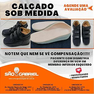 Sapato com Compensação de Altura - Cirúrgica São Gabriel - Produtos  Ortopédicos