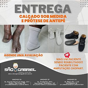 Calçado sob medida com compensação - Cirúrgica São Gabriel - Produtos  Ortopédicos