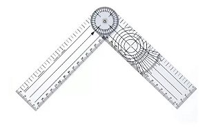 Goniômetro Em PVC -  20cm
