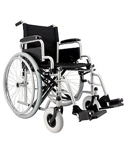 Cadeira de Rodas Frankfurt Dobrável  - Suporta 110 kilos