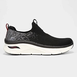 Tênis Skechers Arch Fit D'Lux Key Journey Masculino - Preto/Branco