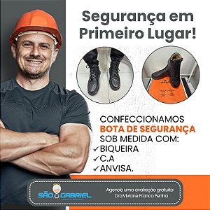 Bota de Segurança com C.A Sob Medida