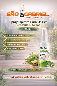 Spray Ispirato Para Os Pés C/ Chulé E Axilas 100ml
