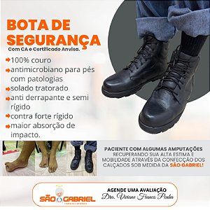 Bota de Segurança com C.A Sob medida