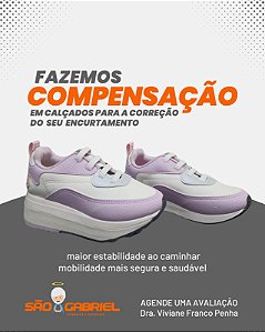 Compensação para correção de Encurtamento em calçado