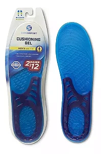 Palmilha Cushioning Gel C/2 Pares Impacto Sofcomfort Chantal Tamanho da palmilha 39 a 44