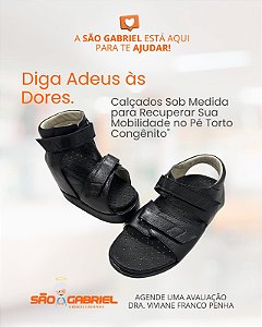 Calçado Sob Medida para pés Congenitos