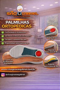 Palmilha fascia plantar ¾ gel tam:G 41-46 Tovcare