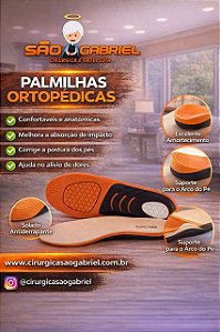 Palmilha com arco esponja Pu com amortecedor 42-46 Tovcare