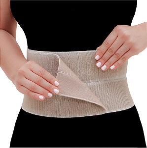 Faixa Abdominal Elástica 2 Gomos Bege OT