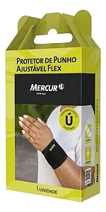 Protetor De Punho Munhequeira Ajustavel Flex Mercur