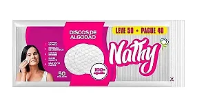 Disco de Algodão  50 Unidades  Nathy
