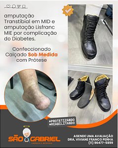 Calçado Ortopedico com Prótese para Amputação