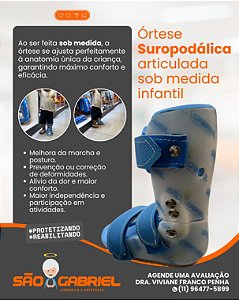 Órtese Suropodalica Infantil Sob Medida