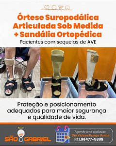 Órtese Suropodalica Sob Medida sequelas de AVE