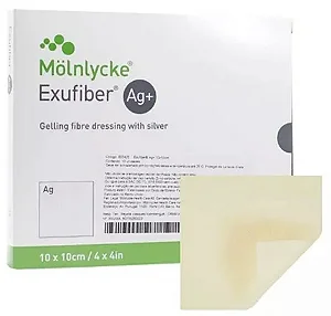 Curativo Exufiber AG 10x10 Molnlycke -01unidade
