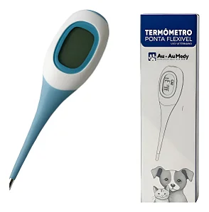 Termômetro Clinico Veterinário Animal Ponta Flex Visor Jumb
