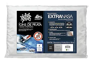 Travesseiro Nasa Alto Extravisco Antibacteriano 50x70 Fibrasca
