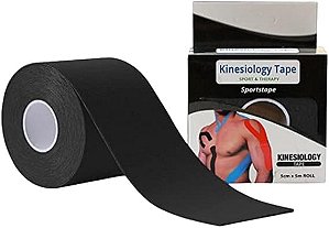 Fita Bandagem Elástica Kinesio Tape 5m x 5cm Kinesiology