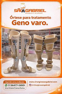 Órtese Geno varo sob medida