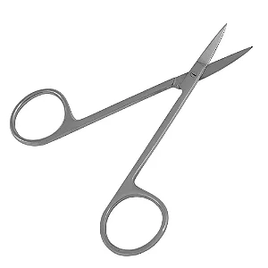 Tesoura Iris Ou Gengiva Curva em Aço Inox 12cm