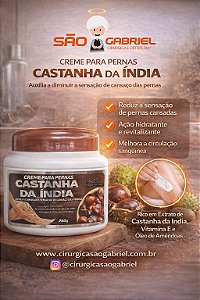 Creme De Massagem Castanha Da Índia Para As Pernas Fragrância Neutra