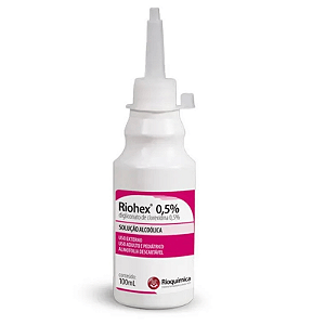 Riohex 0,5% - Solução Alcoólica 100ml - RIOQUÍMICA