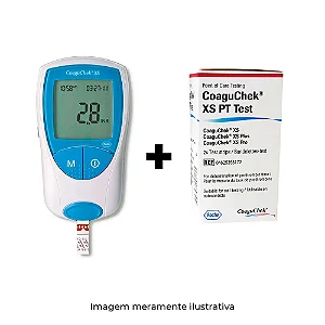 Coagucheck XS Kit + Tiras Coaguchek Xs PT caixa com 24 - Roche