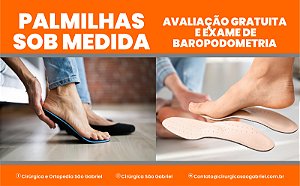 Palmilha Sob Medida com Baropodometria