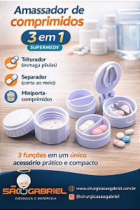 Amassador de comprimidos 3 em 1 Supermedy