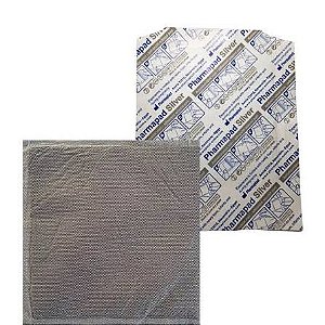 Pharmapad Carbon Ag 10cmx10cm prata E Carvão Ativado- 1 Un