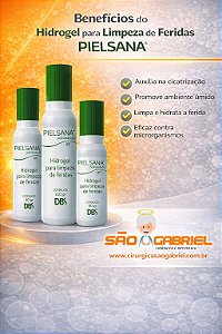 Pielsana Polihexamida Gel 100gr Hidrogel para Limpeza de Feridas