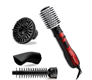 Escova Rotativa Mondial ER-09 Ceramic Ion Vermelha 110V